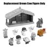 Replacement Part for Fisher-Price Little-People Christmas Nativity Playset - HPP89 ~ Replacement Brown Cow Figure