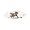 Women’s Artisan Handmade Horse Hairclips Copper Horse French Barrettes with Silver Backing Horse & Foal Hair Accessories HR-57