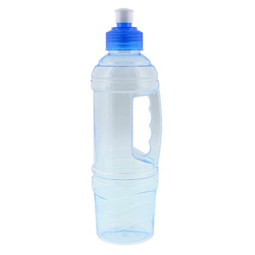 Arrow H2O On The Go Water Bottle, 1 Liter - Clear Plastic Water Bottle with Push Cap - Made in The USA, BPA Free - Built-in Convenient Handle, Leakproof - Ideal for The Gym and Sports Practice