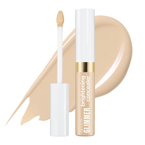 Revlon Glimmer Brightening Concealer, Liquid Under Eye Concealer, Made with Caffeine, Vitamin C, & Stevioside, 125, 0.3 fl oz