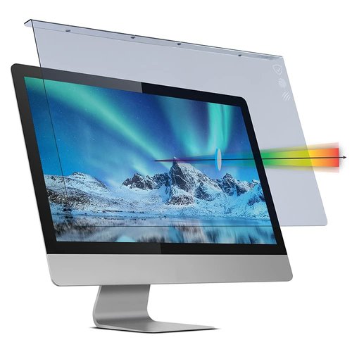 VizoBlueX 23-24 inch Anti-Blue Light Filter for Computer Monitor. Blue Light Monitor Screen Protector Panel (21.5 x 13.0 inch). Blocks Blue Light 380 to 495 nm. Fits LCD, TV and PC, Mac Monitors