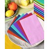 qiqee 24 Colors Paper Napkins Guest Paper Disposable Towels Napkin Paper Hand Towels for Wedding, Dinner, Birthday Party, Dessert Cocktail ＆ Kitchen Napkins(120 Count, 13 * 16inch）