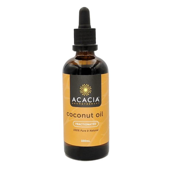 ACACIA Pure Fractionated Coconut Oil - Topical Oil and Moisturizer for Hair, Lips, Face and Body - 100ml