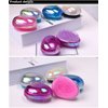Detangling Brush, Hair Brush Portable Travel, Glitter Egg Shape Anti Static Knots, Air Cushion Massage Detangler Brush for Curly Long Thick Dry Wet Frizzy Damaged Hair Adults Kids