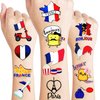 France Temporary Tattoos Bastille Day Tvorvik French Party Supplies Decorations Party Favors 110 PCS Tattoo France Flag Inspiring France Travel Themed Cute Kids Boy Gifts Ideal School Prizes Rewards