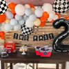 DEAPEICK Race Car Balloon Arch Kit Birthday Party Decorations for Boys Fast Racecar Party Supplies Happy Birthday 2 Decorations Number Balloons Garland Kit for Party Decor 98pcs