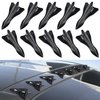 Ouzorp 10Pcs Air Vortex Generator Diffuser Shark Fin Set Kit Compatible with Spoiler Roof Wing Pointed …