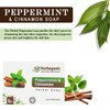 HERBOGANIC Peppermint and Cinnamon Herbal Soap | Natural Bar Soap for Face and Body | Invigorating and Warming | Infused with Peppermint and Cinnamon | 5 Oz (Pack of 1)…