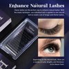 Premium D Curl 0.07mm Thickness Semi Permanent Individual Eyelash Extensions Silk Volume Lashes Professional Salon Use Mixed 9-15mm Length In One Tray (D 0.07,9-15 Mixed)