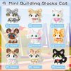 Scosloo Micro Mini Building Blocks Cat Series, Animals Model Toy Party Favors for Kids, Creative Building Blocks, Birthday Gift for Boy Girl Ages 6-12+ (Ragdoll)