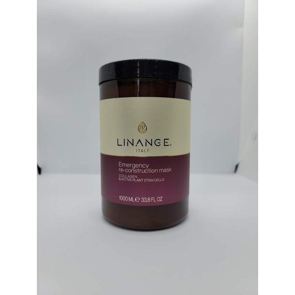 Linange Spa - Emergency Collagen Mask (1000ml); Strengthening, Hydrating, Nourishing, Hair Care Product; Hair Mask w/Proteins for Men and Women – for Thin, Dry, Damaged, Treated Hair