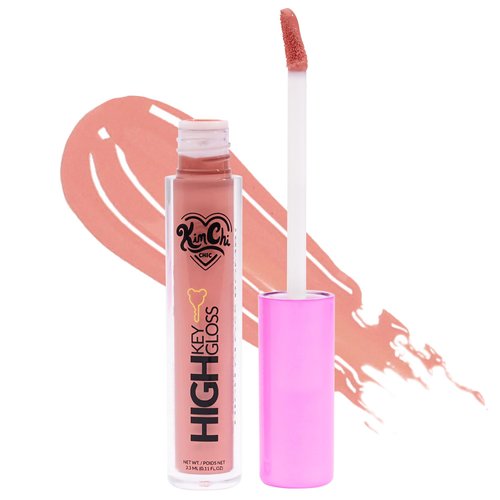 Kimchi Chic High Key Gloss, High-Shine Lip Gloss Helps Illuminate Your Look and Face, Non-Sticky, Light Peach With Pink Undertone, 14 Peach Pink, 3.5ml