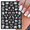 5D Embossed Flower Nail Stickers for Nail Art 5D Acrylic Carved Flower Nail Decals Rose Butterfly Nail Art Stickers Floral Petals Nail Design Stickers Flower Stickers for Nails DIY Nail Accessories