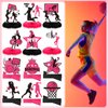 Poen 12 Pcs Pink Basketball Table Centerpieces Basketball Birthday Decorations Basketball Honeycomb Centerpieces Basketball Decorations for Birthday Baby Shower Party Supplies