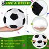 2 Pieces Plush Soccer Balls Operation Christmas Soccer Ball Stuffed Pillow Black and White Soft Throw Pillows for Girls and Boys Soccer Ball Themed Room Decor Sport Themed Party Decoration, 7.5 Inch
