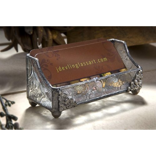 J Devlin CRD 104 Business Card Holder - Elegant Desk Accessory and Executive Gift for Women - Office Decor and Employee Recognition