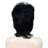 Aimole Short Layers Shaggy Full Wig Natural Wavy Hair Black Wigs Synthetic Hair Women Capless Wig (1 Black)