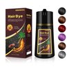 Light Brown Hair Dye Shampoo 3 in 1, Instant Natural Hair Color Shampoo Para Canas Mujer, Semi-Permanent Shampoo Hair Dye, Christmas Gifts for Men Women 16.9 Floz