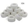 Vet Wrap Medical Tape For Skin Bandage Tape Vet Tape 1 inch x 12 Pack White Cohesive Bandage Fabric Self Sticking Bandage Wrap Self Adhering Bandage Waterproof Wrap Bandage Self Adhesive Tape