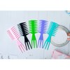 Guojiang Retro Women Men Oil For Head Styling Hairbrush Double-Sided Wide Tooth Hair Comb Pick Fish Bone Shaped Fork Salon Hairdressing Tool Hair Combs For Women Accessories Fine Hair, Blue
