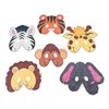Fun Express Color Your Own Zoo Animal Masks - 12 Make Animal Faces Arts & Crafts Jungle Safari Party Zoo Animal Birthday Party - Kids Crafts Activities DIY Party favors - Dress Kids Home Activities