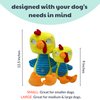 Huxley & Kent Slappies for Dogs | Kernal Pecker (Small) | Squeak & Shake Dog Toy | No Stuff Squeaky Toy, TPR Ball in Head | Simulates Hunting Nature for Dogs