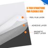 15 Pack Magnetic Sheets with Adhesive, 3.7" x 5.7" Adhesive Magnetic Sheets, Cuttable Flexible Magnetic Sheet, Display Replacement Magnets Backing