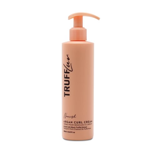 TruffLuv | Nourish Collection Argan Curl Cream, Infused with Black Truffle Extract, Curl Defining Styling Cream, Enhances Curls & Waves, De-Frizzes & Smooths, Paraben Free, Sulfate Free, 8.45 Fl Oz