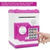 Adsoner Cartoon Piggy Bank, Electronic ATM Password Cash Coin Can Auto Scroll Paper Money Saving Box Gift for Kids (Pink)