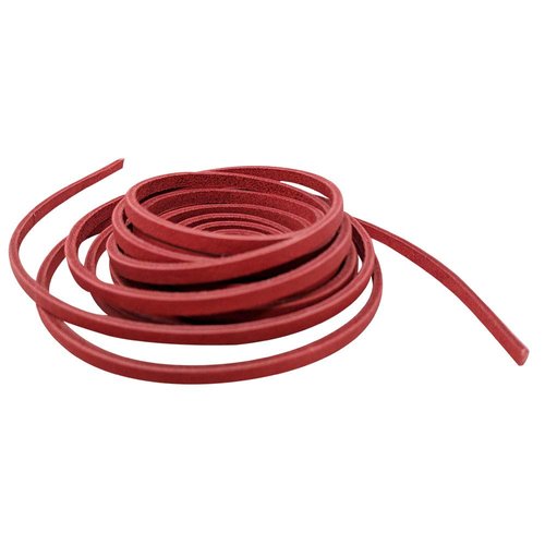 TOFL Softball and Baseball Glove Laces | Mitt Lace Glove Repair Lacing for Catchers Glove | Leather Laces Only without Lacing Needle| Cardinal Red 2