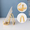 Plate Holder Easel Display Stand - 3 inch Metal Plate Stands for Display - Tabletop Picture Stand - Gold Iron Easels for Display Pictures | Photo Frames | Book | Decorative Plates | Plaque - 1 Pack