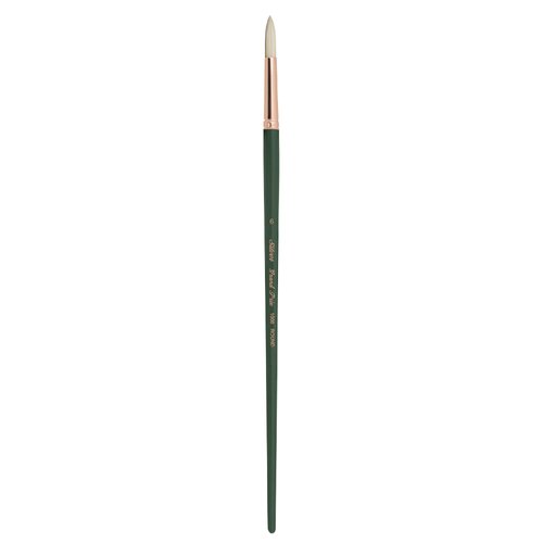 Silver Brush Limited 1000 Grand Prix Round Brush for Oil Paintings, Size 6, Long Handle