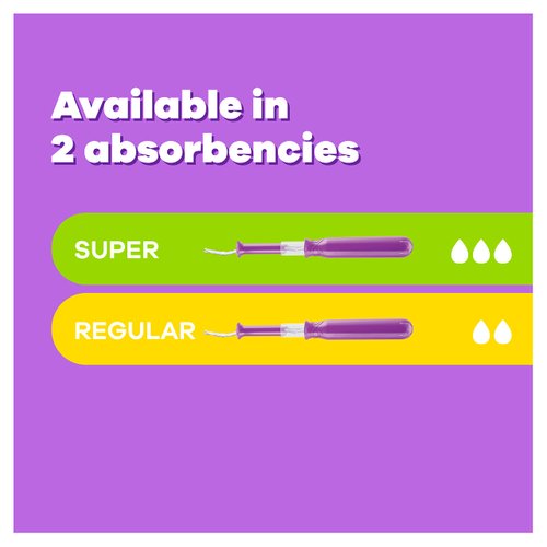 Tampax Pocket Radiant Compact Tampons Duo Pack, Regular/Super Absorbency with BPA-Free Plastic Applicator and LeakGuard Braid, Unscented, 28 Count x 3 Packs (84 Count Total)