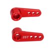 ShareGoo 2PCS Metal 25T Servo Horn M3 Threads Steering Arm Server Rocker Compatible with Futaba Savox Power HD HSP Servos Motor 1/8 1/10 RC Car Truck,Red