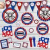96 Pcs Baseball Plates Baseball Birthday Party Supplies Including Baseball Plates and Napkins Forks, Baseball Party Favors for Kids Baseball Party Decorations