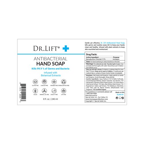 DR. LIFT Antibacterial Hand Soap, 8 oz - Gentle & Effective