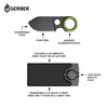 Gerber Gear GDC Money Clip with Pocket Knife - Fixed Blade Knife and Case - EDC Gear and Equipment - Stainless Steel
