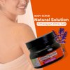 Natural Solution WBM Himalayan Salt Body Scrub with Organic Lavender Oil, Relaxing and Purifying Deep Cleansing – 12.3 oz, 10.6 Oz