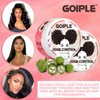Goiple 8.25oz Edge Control Wax for Women Strong Hold Non-greasy Edge Control Smoother Edge Wax Styling Fixer Edge Control for Black Hair No Flaking, White Residue, Shine and Smooth (Sweet Peach)