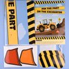 ASTARON Pin The Shovel on The Excavator Party Game with 30 Pcs Shovel Stickers for Car Theme Birthday Party Supplies Truck Pin Game, Construction Birthday Party Favor Sets for Kids Adults
