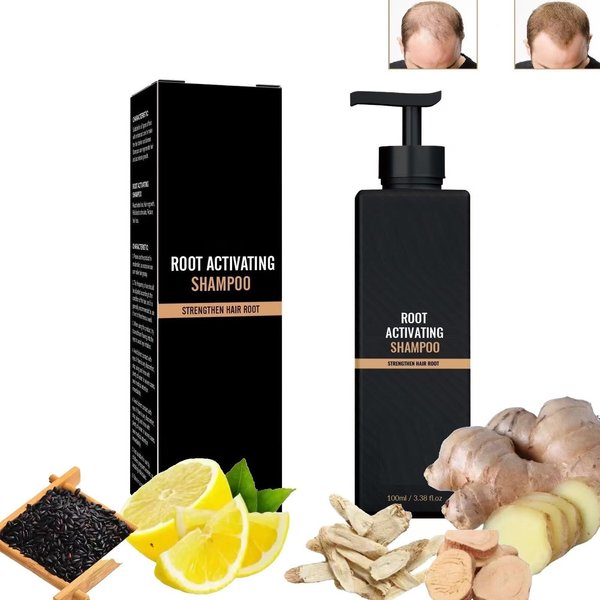 Root Activator Shampoo,Anti Hair Loss Shampoo, Hair Thickening Shampoo，Unisex Root Activator Shampoo Promotes Hair Growth, Natural Hair Regrowth Shampoos for Men and Women (1 PCS)