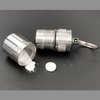 MEECN Pill Crusher & Pill Cases, Medicine to Fine Powder, Stainless Steel Keychain Pill Holder,Waterproof Pill Cases, Crushes Pills (Vitamin Crusher)