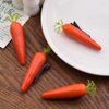 4Pcs Funny Simulated Foam Carrot Shape Hair Clips 2.5" Food Shaped Hair Clips Women Girls Hair Accessories, Carrot