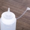 1 Piece Plastic Squeeze Bottle Plastic Squeeze Condiment Bottle Ketchup BBQ Sauce Dispensing Bottle with Twist On Cap Lids for Sauce Ketchup Craft Paint(12 Oz, White)