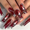 14Pcs Halloween Nail Charms Horror Silver Knife Nail Gems 3D Alloy Halloween Bloody Drop Knife Nail Art Charms Design Metallic Knife Gothic Nail Jewelry Nail Rhinestones for Women DIY Acrylic Nails