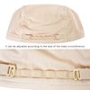 Bamboo Fiber Wigs Cap Soft Lace Fiber Wigs Cap with Adjustable Strap for Wig Making (Beige)