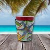 Caroline's Treasures 8542RSC Starfish Red Cup Hugger Cup Cooler Sleeve Hugger Machine Washable Drink Sleeve Hugger Collapsible Insulator Beverage Insulated Holder