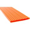 Made in USA Pack of 250 Unwrapped BPA-Free Plastic Slim Drinking Straws (Orange - 10" X 0.21")