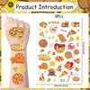 Yoyuspy Pizza Temporary Tattoos Decorations - 200+ Pizza Birthday Party Favors Gifts Supplies Decorations Pizza Theme Cute Tattoo Stickers Girls Boys Pizza Party Tattoos Favors Decor