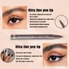 SUILU Liquid Eyeliner Pen,Lasting Pigment Eyeliner Pencil,Sweatproof And Waterproof Eye Liner,Ultra Fine Liquid Eyeliner Lotion For All Skin (Cool Brown Color)